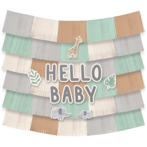FET toile de fond hello baby jungle