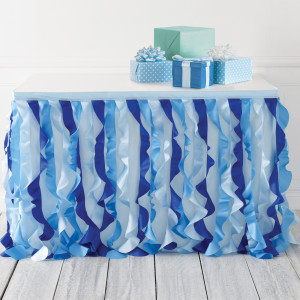 FET jupe de table bleu