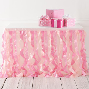 FET jupe de table rose