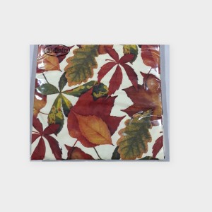 FET Napkins Foliage ivory