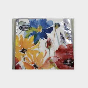 FET Napkins Red flowers