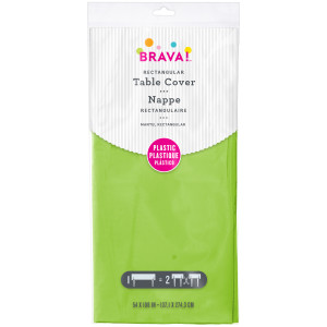 FET nappes en plastique vert lime 137x274cm