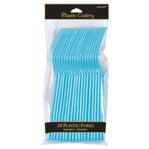 FET fourchettes ed plastique bleu