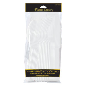 FET ustensiles en plastique blanc