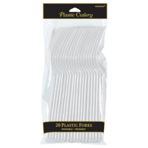 FET 20 fourchettes de plastique tra
