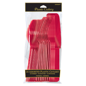FET 24 ustensiles assortis en plastique rog