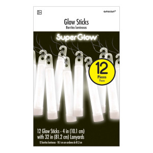 FET 12 bâtons lumineux blanc