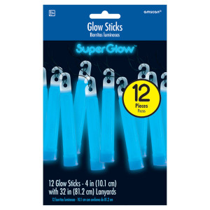 FET 12 bâtons lumineux bleu
