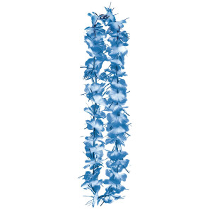 FET collier fleurs bleu