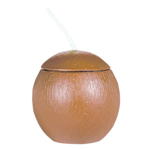 FET verre plastique avec paille noix de coco