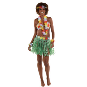 ETE kit jupe hawaïenne vert