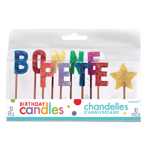FET chandelles bonne fête 10pcs