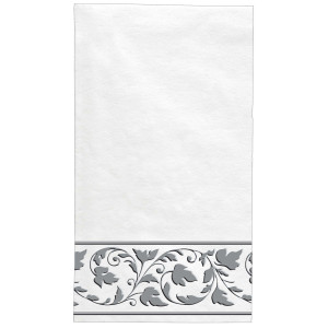 FET serviettes de table argentés 24 pcs