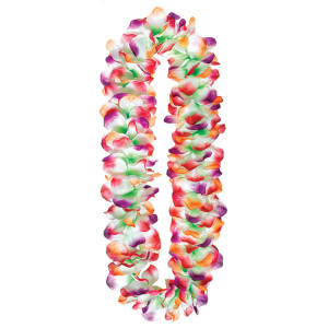 FET collier hawaien 4 couleurs rose/orange/vert/mauve ams