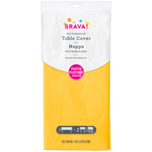FET nappe de plastique jaune 137x274cm