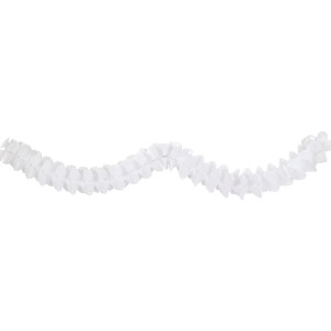 FET guirlande papier 12pi blanc