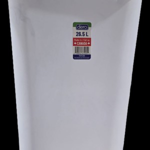 PLA poubelle en plastique blanche 26.5l