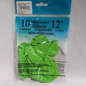 BAL 10 ballons 12" vert lime