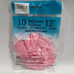 BAL 10 ballons 12" rose brillant