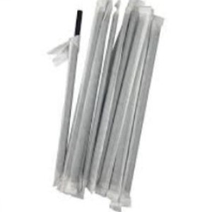 CUI pailles en papier gris