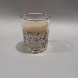 CHA bougie végétale jasmin blanc 