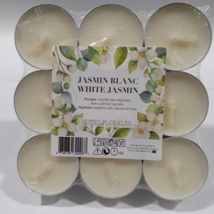 CHA 18 bougies chauffe plat jasmin blanc