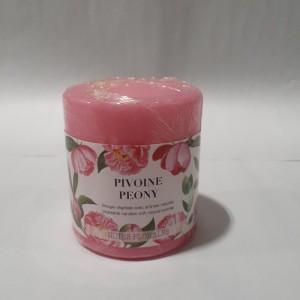 CHA chandelle végétale pivoine