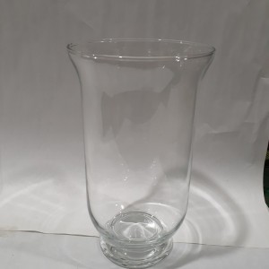 DEC vase en verre "hurricane arizona" 14.3x25cm (#67272)