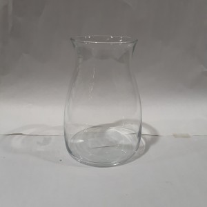 DEC vase en verre "alexsia" 11x20cm (#18660)
