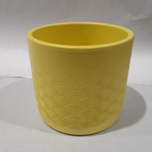 DEC pot a plante napoli "citron" 14x12.3cm (#36804)