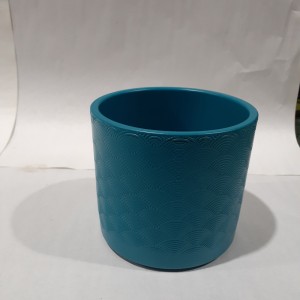 DEC pot a plante napoli "turquoise" 14x12.3cm (#36806)
