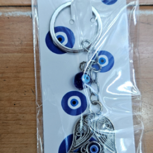 porte-clés oeil bleu