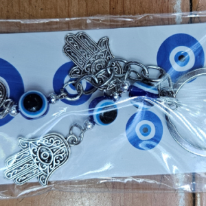 porte-clés oeil bleu