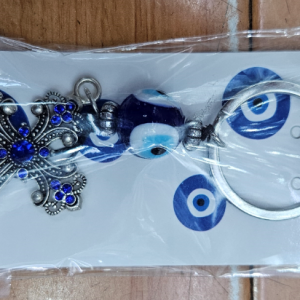 porte-clés oeil bleu