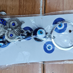porte-clés oeil bleu