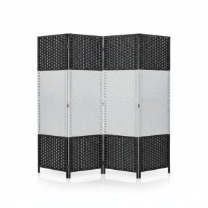 ADM 180*45cm paravent japonais gris et noir