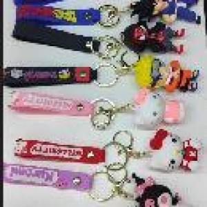 Porte-clés mix design,couleurs assorties