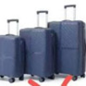 VOY moyenne valise bleu fonce 24 po