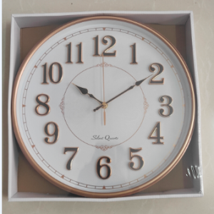 HOR 35cm horloge,rose doré