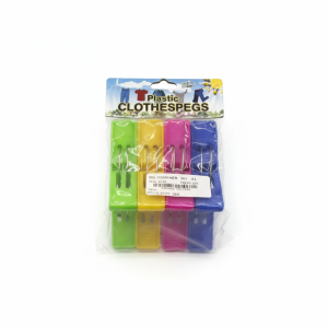 ADM 4 pinces à linge plastique 4 couleurs