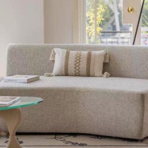 ADM coussin rectangulaire beige avec rembourrage 30*50cm