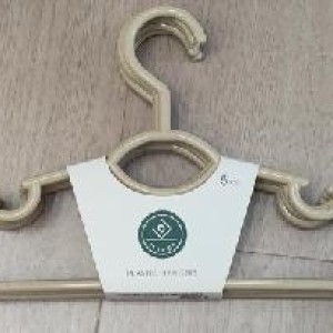 ADM 5pcs cintres plastique, blanc épais