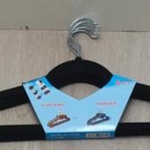 ADM 5pcs cintres velours, noir