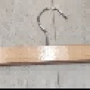 ADM 2pcs cintres bois avec pinces