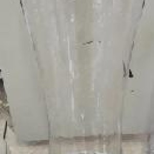 ADM vase fin et long en verre clair, tube élégant – 8.2×35 c