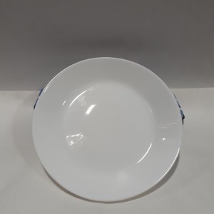 VAI assiette ronde blanche porcelaine