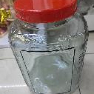 VAI bocal en verre avec couvercle 5litre 