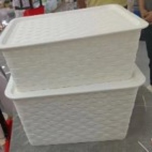 PLA panier en plastique blanc avec couvercle *spéciale*