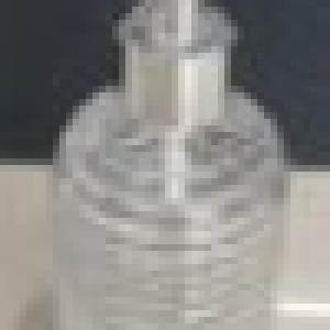 VAI bouteille en verre pour savon liquide carrée 450ml