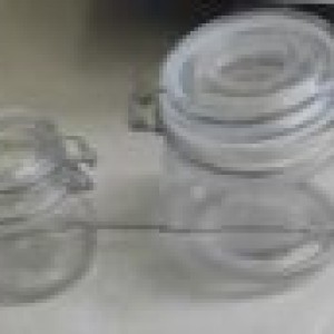 VAI bocal en verre avec couvercle a clip 500ml